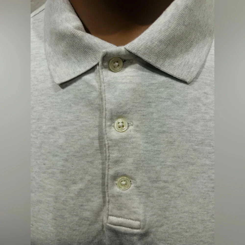 L Ralph Lauren Mens Polo Classic Fit Polo, American Heather size L